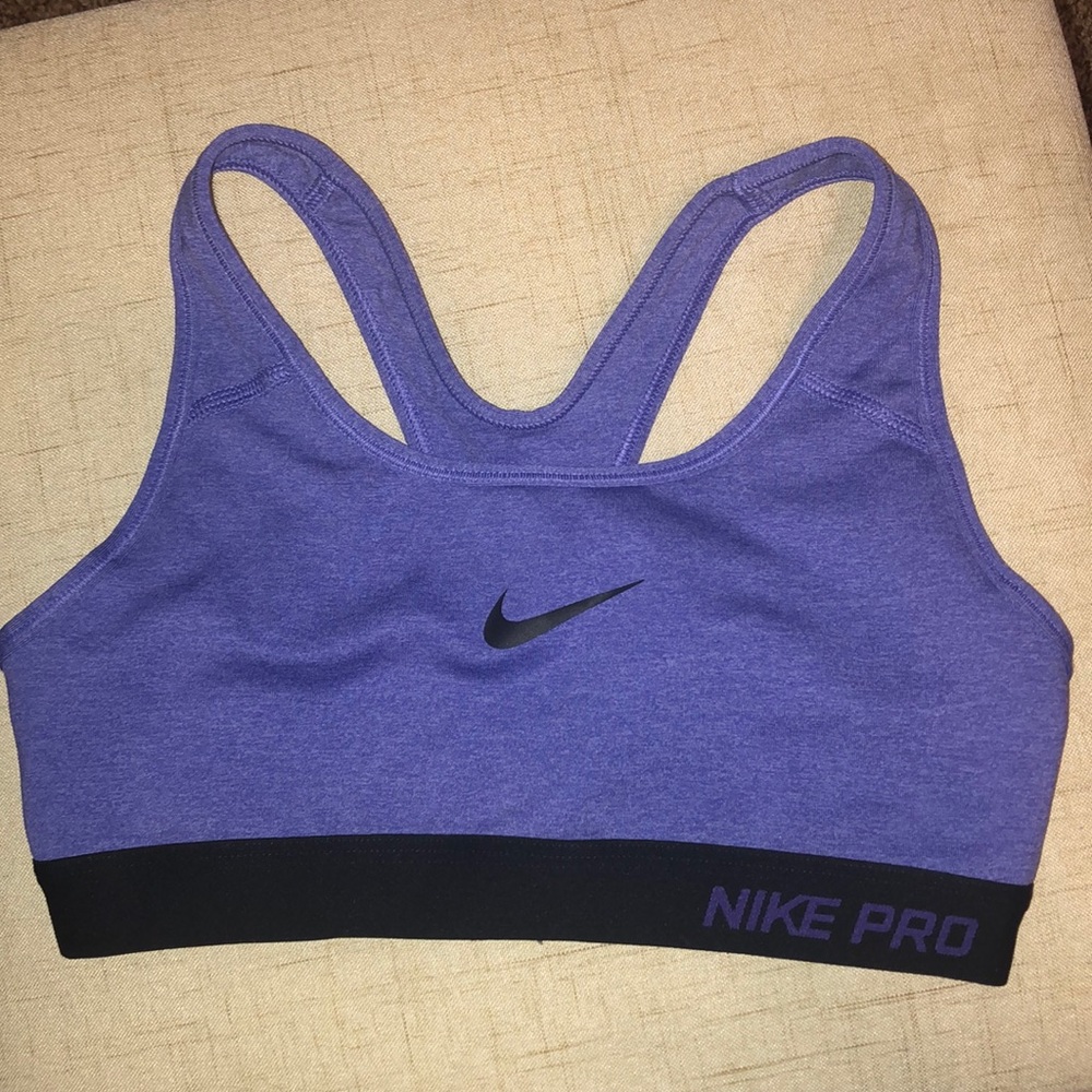 Purple Nike Pro Sports Bra